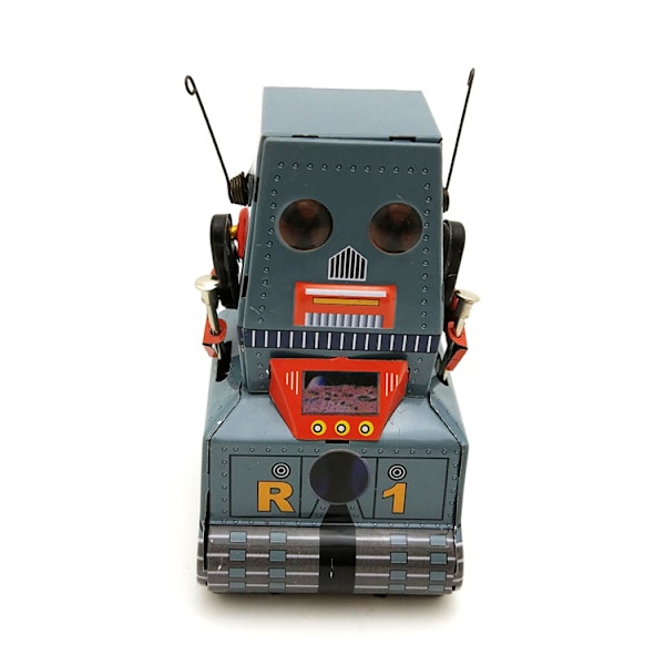 Robot Tank Tin Legetøj Optræk Urværk Klassisk Vintage Tank Robot Ph