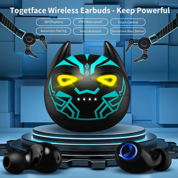 Bluetooth in-ear hörlurar - Trådlösa med mikrofon och laddning