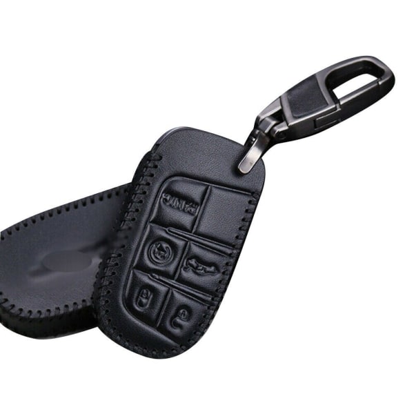 Läder Fjärrkontroll Nyckelskydd/Fob-fodral Kedjehållare/För Jeep-Cherok
