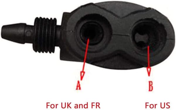 2 stk Dobbelt Hoved Luftpumpe Ventil Adapter, Universal Cykel