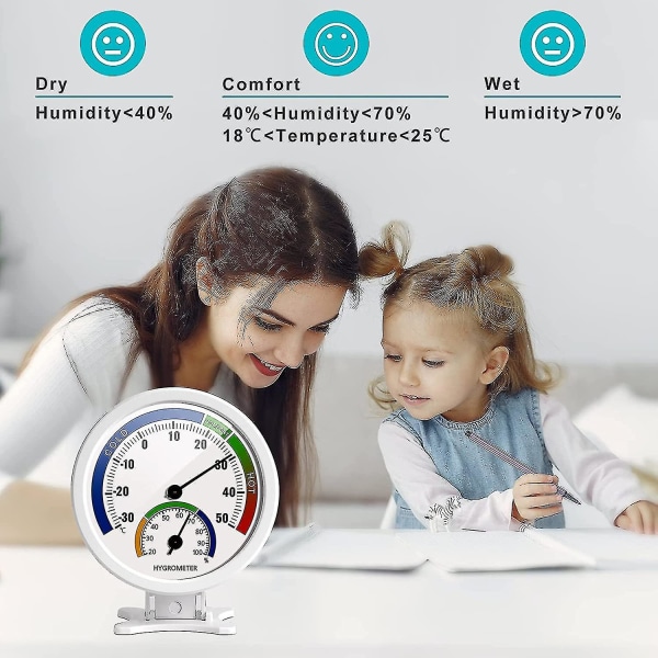 Hygrometer Termometer Inomhus Utomhus Fukttermometer 3i DXGHC
