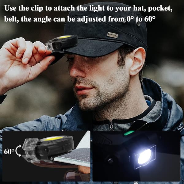 Mini LED -taskulamppu avaimenperään, 5 tilaa, 500 lumenia M