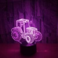 Kreativ 3D Traktor LED Natlampe 7 Farver Natlys Til Børn