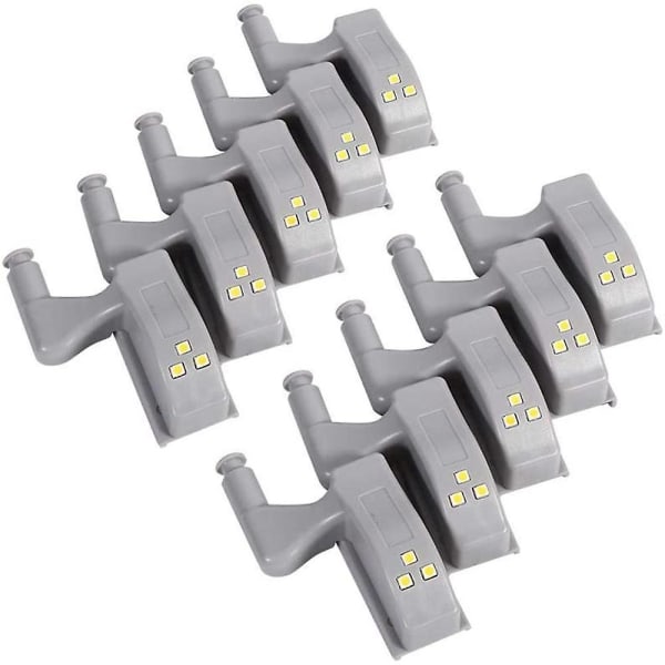 10stk Led Skaplys Universal Garderobe Hengsel Sensor Lys Ki