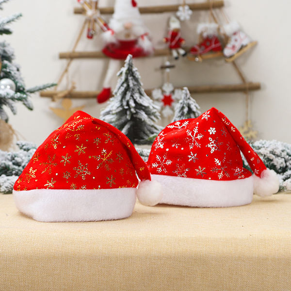 2 stycken juldekorationer julhatt varm blomma snöflinga