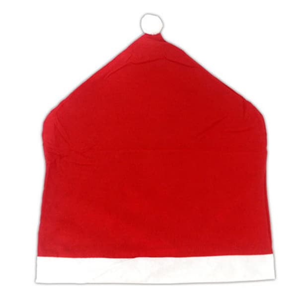 Fire jule-stolbetræk julepynt rød non-woven Chr
