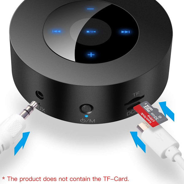Bærbar Bluetooth-højttaler, Mini Bluetooth-højttaler (A8, Sort)