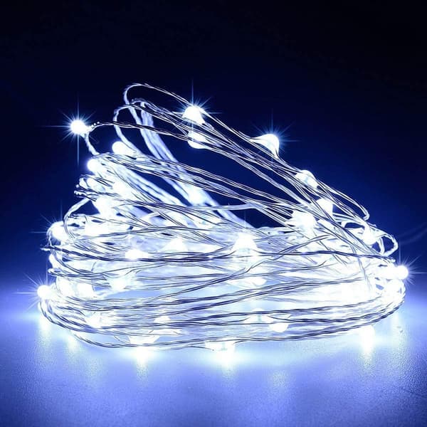 Batteridrevne Feelykter, [2-pakning] 5M 50 LED Vanntette Stri