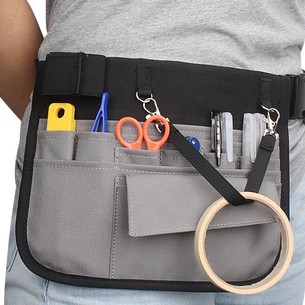 Grey Single shoulder kit for nurse Multi-function Fanny pack f