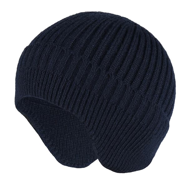 Deep Blue Ski Strikkede Hat Cykelhat Polstret Hat