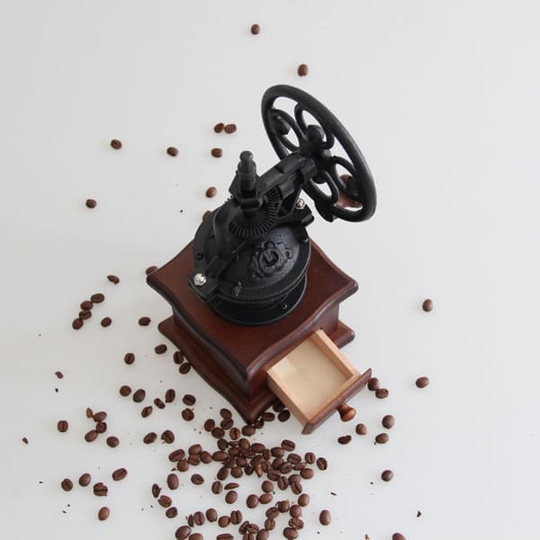 Vintage Svinghjul Kaffe Grinder Husholdnings Kaffe Grinder Manuel