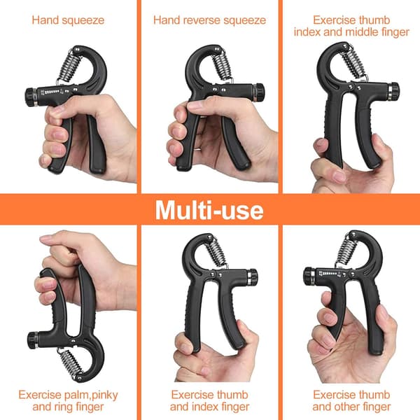 Grip, Justerbar grep for underarm og håndledd, 5-60 kg, Bodybuilding