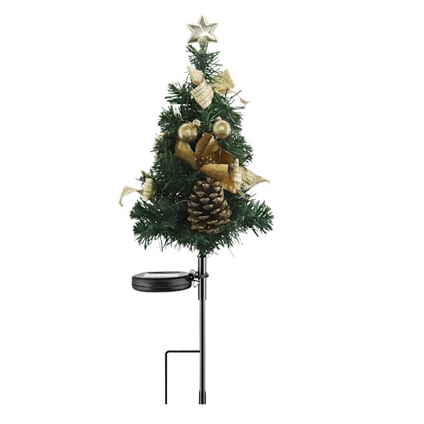 Solcelle-LED julestrømplugglampe med fire farger