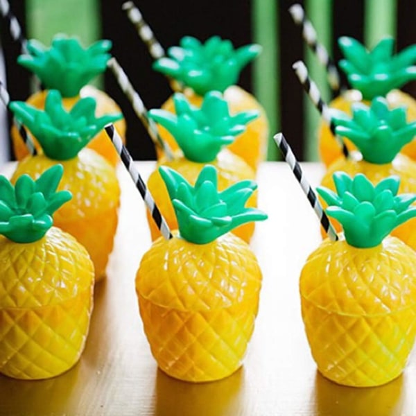 7 stk. 201-300 ml Ananas Kopper, Plastik Ananas Kopper, Velegnet til