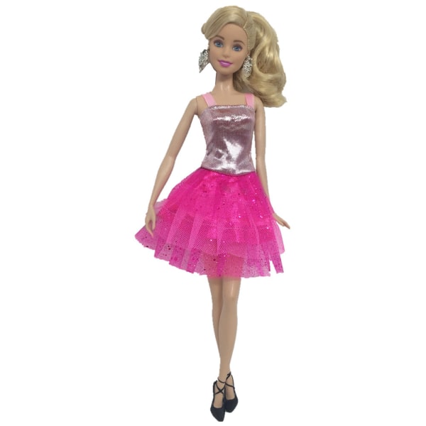 Åtta 30 cm Barbie-dockor modekläder för flickor