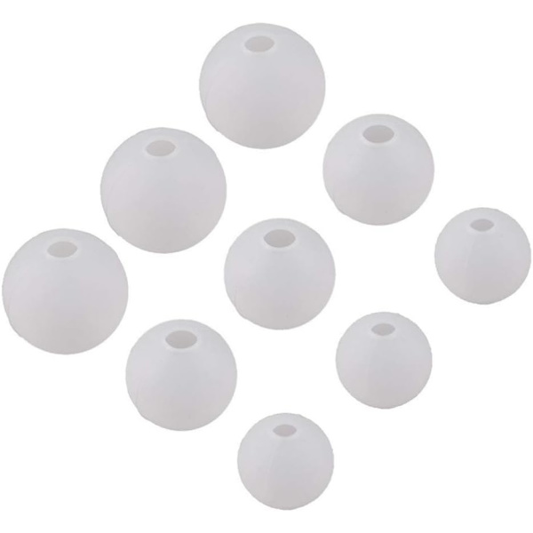 9 kpl pyöreitä silikonimuotteja korujen valmistukseen ja käsitöihin, 20 mm, 2