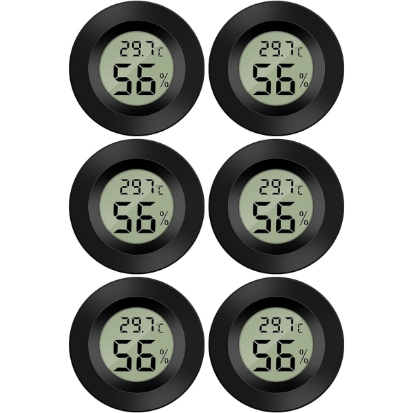 Mini Tower Digital LCD Termometer Hygrometer Temperatur Fuktighet