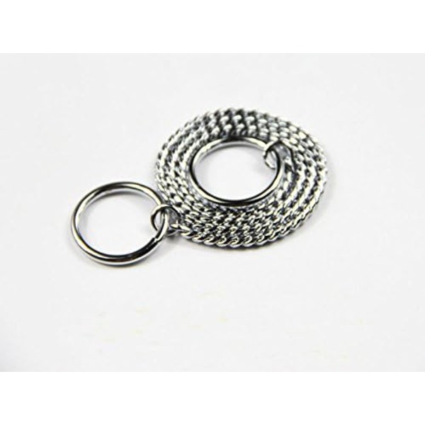 Solid Chrome Snake Hund Stainless Metal Kjede, Hundesport Trenings Le