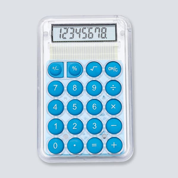 Datorräknare, 8-siffrig stor LCD-skärm, Mini Bärbar DXGHC