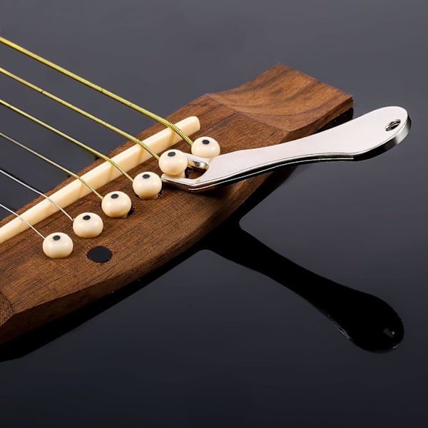 15 stk akustiske gitarbropinner, gitarbropinne-trekker