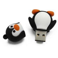 Söt Pingvin Cartoon USB-minne Nyhet Mode Charm Nyckel
