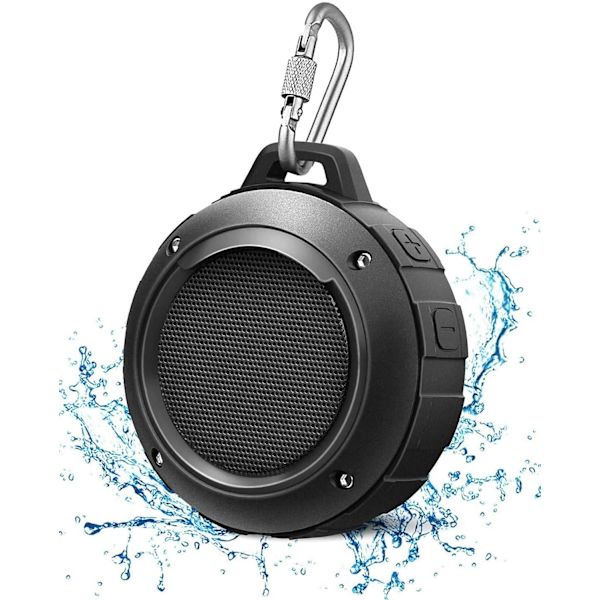 1 Paketti Musta Ulkokäyttöön Sopiva Vedenkestävä Bluetooth-Kaiutin, Langaton Porta