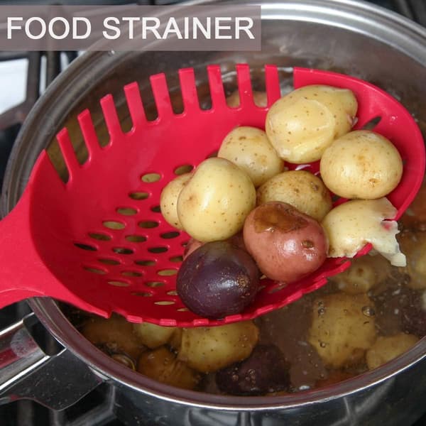 2 stk. nylon spaghetti server, ikke-klebende spaghettigaffel med hull