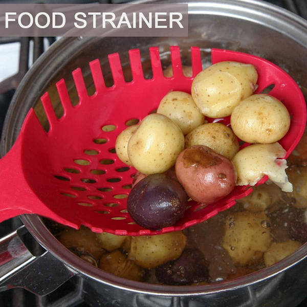 2 stycken nylon spaghetti server, icke-klibbiga spaghettigafflar med slits