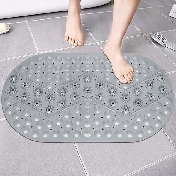 Antislip Dusjmatte med Magnetisk Massasje, PVC Antislip Dusjmatte