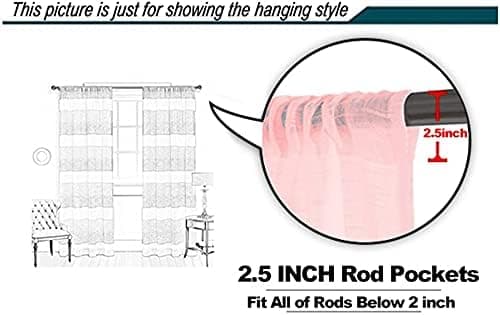 Gardiner Fönster Tyll Draperi hög kvalitet Pink