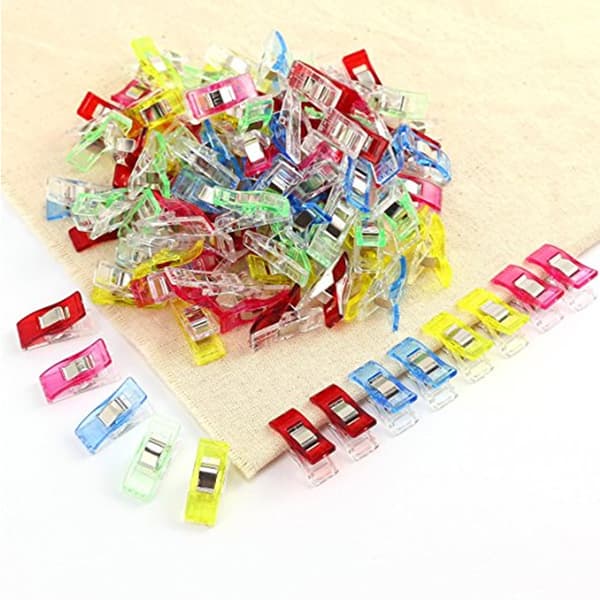 100 stk Nye Patchwork Syklips Patchwork Klips (Tilfeldig Farge)