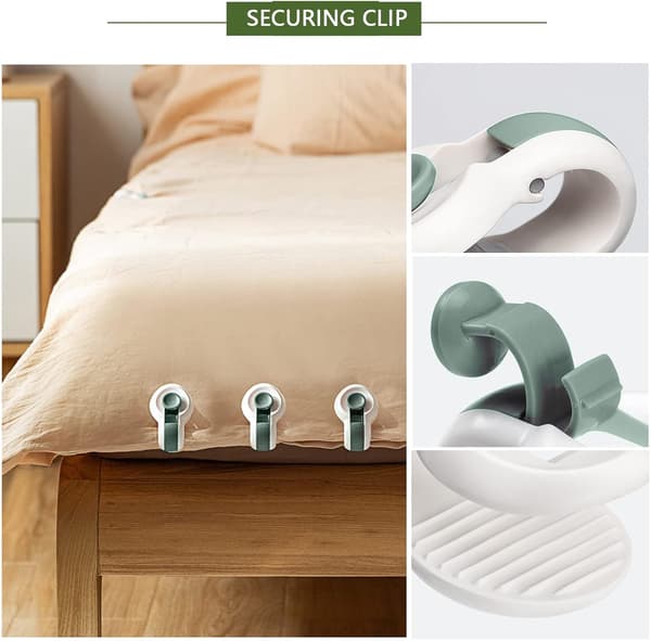 Täcke Klippar Duvet Hörnhållare Sängkläde Klippar Comforter Cli DXGHC