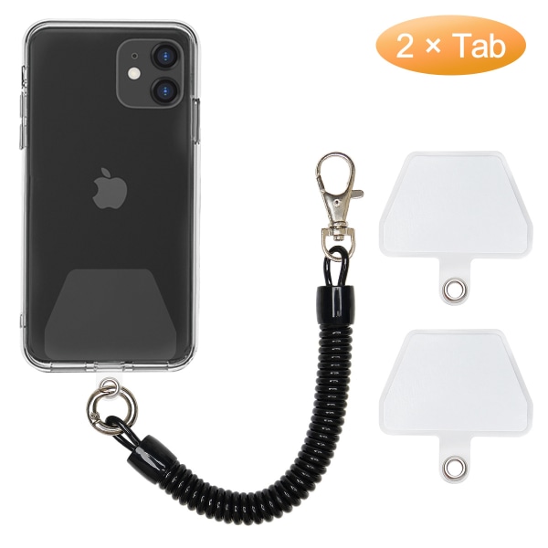 Telefonstropp med lapp, universell elastisk lasso-stropp