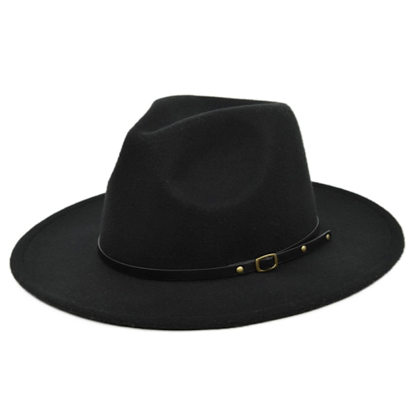 Ulden tophat jazzhat retro sort ulden jazzhat flad skygge stor