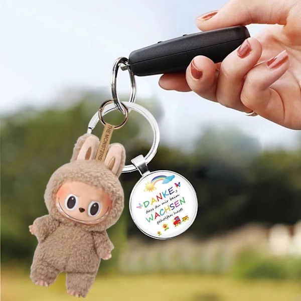 Labubu, Labubu Popmart Monster Nøkkelring, Labubu Plysj Nøkkelring, Labubu Plysj Anheng, Labubu Plysjdukke, Gaver