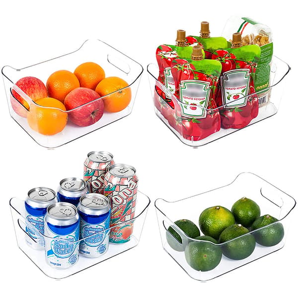Plast Opbevaringskasser, Små - 2 Pak | Multi-Anvendelse Opbevaringskasser |