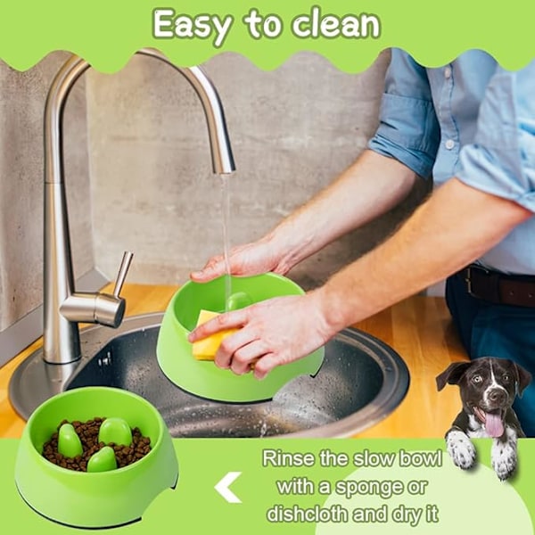 Anti-Glutton Skål til Hund og Kat, Skridsikker Foder Skål Pro DXGHC