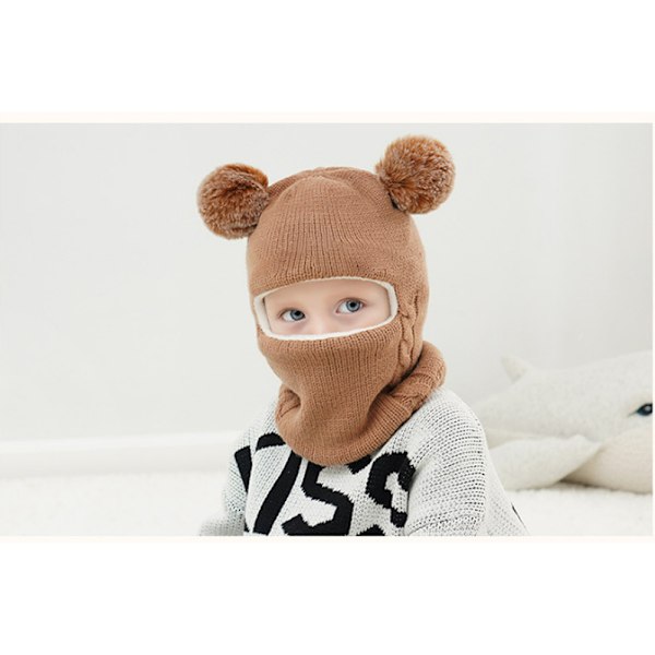 Baby Vinterlue & Halsduk Sett, Unisex Spedbarn Småbarn Barn Lue & Halsduk, B