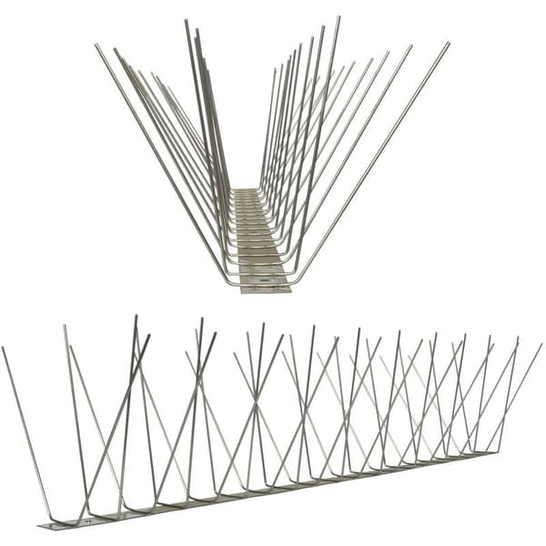 5 meter anti-due spikes 4 rækker V2A Standard - kvalitetsløsning