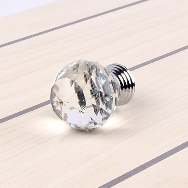 10 stk. Krystal Glaskugle Knapper Kabinet Møbel Hardware Dra