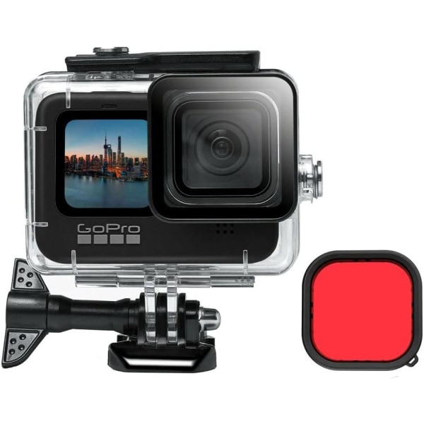 Vanntett etui til GoPro Hero 9 Hero 10 Action Camera Black 148f