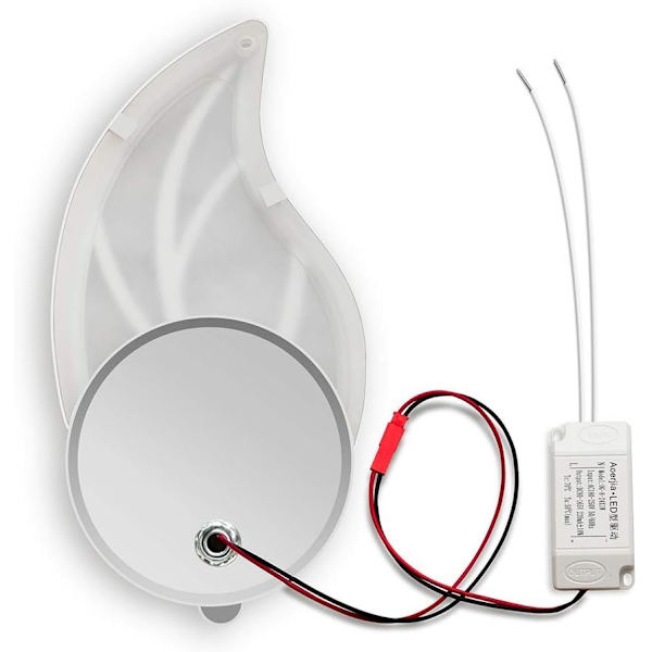 LED Vegglampe - Moderne Design i Metall og Akryl - Soverom, Ha