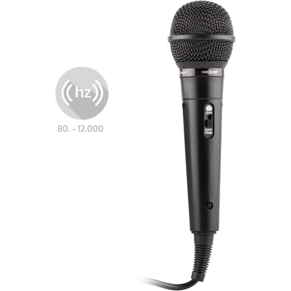 Karaoke dynamisk mikrofon (unidireksjonell, 76dB følsomhet) 6,5 mm