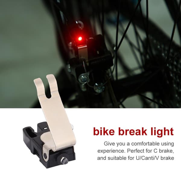 Set med 3 mini bakbromsljus för cyklar