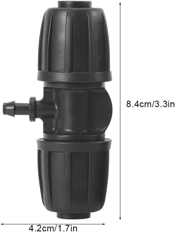 10 stk. 16 mm til 4/7 Have Lås Barbed T-Forbindelse Universal Hos