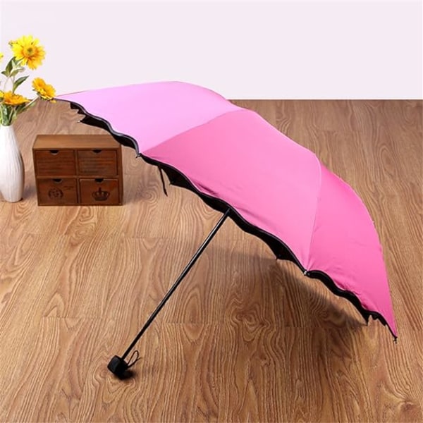 Paraply Anti UV Folding Paraply Dam Parasoll Kvinna Vikbar
