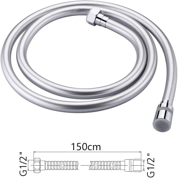 COMPLENTO-G852 Universal Bruseslange (G1/2 tommer, 1,5M), Anti-Twist