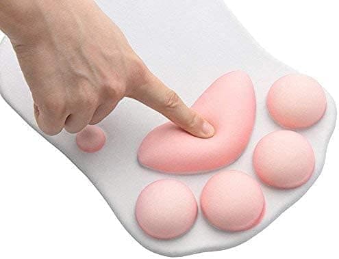 Musematte med håndleddstøtte, myk silikonematte for håndleddet