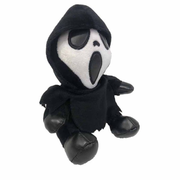 1 stk Grim Reaper plysjleketøy Ghost Face Screaming Doll Halloween