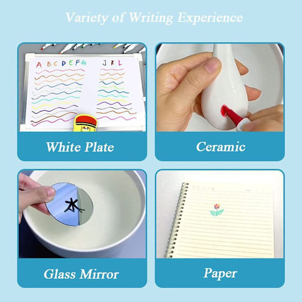 12 farver + 1 ske vandmaling flydende pen whiteboard
